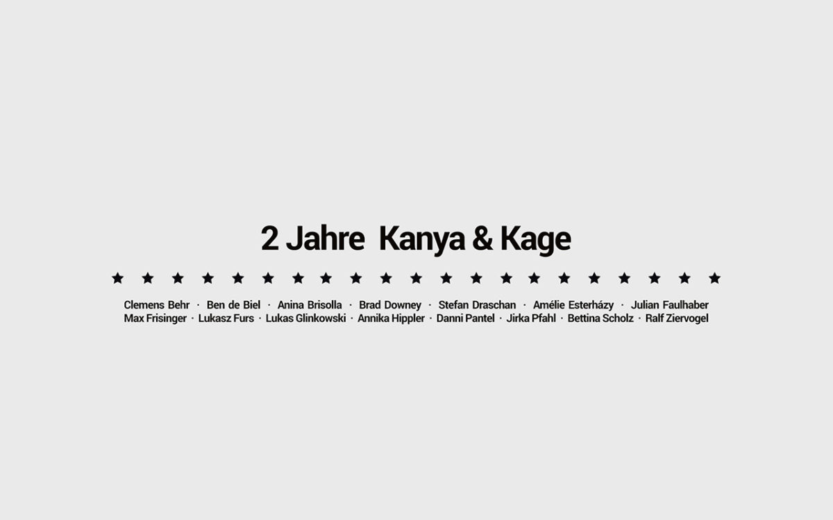 2 Jahre Kanya & Kage